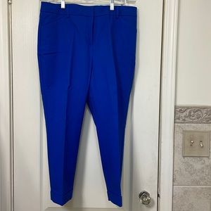 Chico’s majestic blue crop pants, size 2 ( large ) new with tags